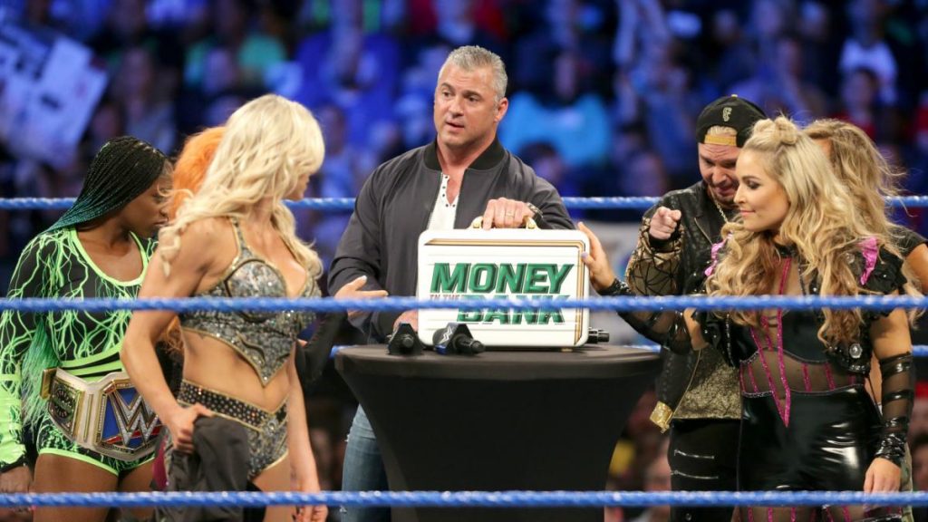 Naomi, Charlotte Flair, Becky Lynch, Shane McMahon, James Ellsworth, Carmella, Natalya