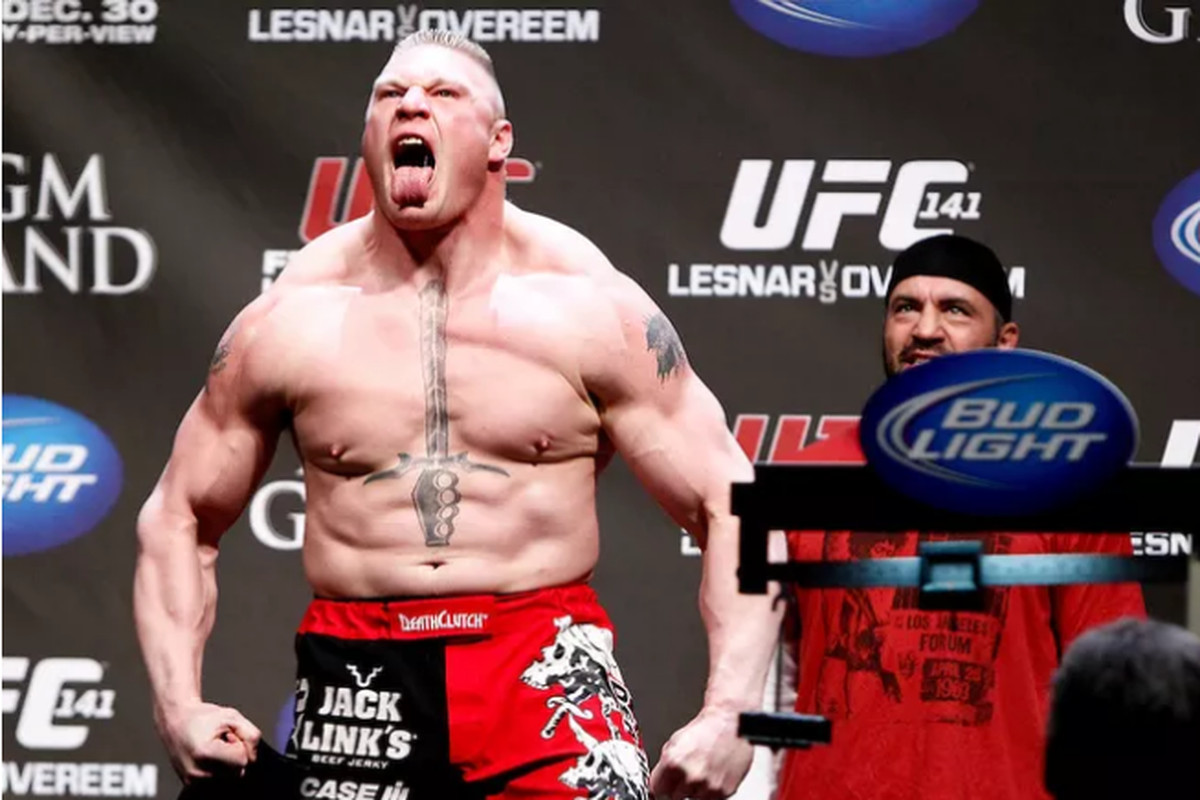 Brock Lesnar's weigh-in