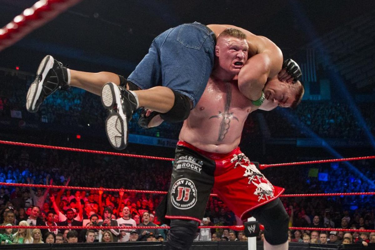 Cena and Lesnar