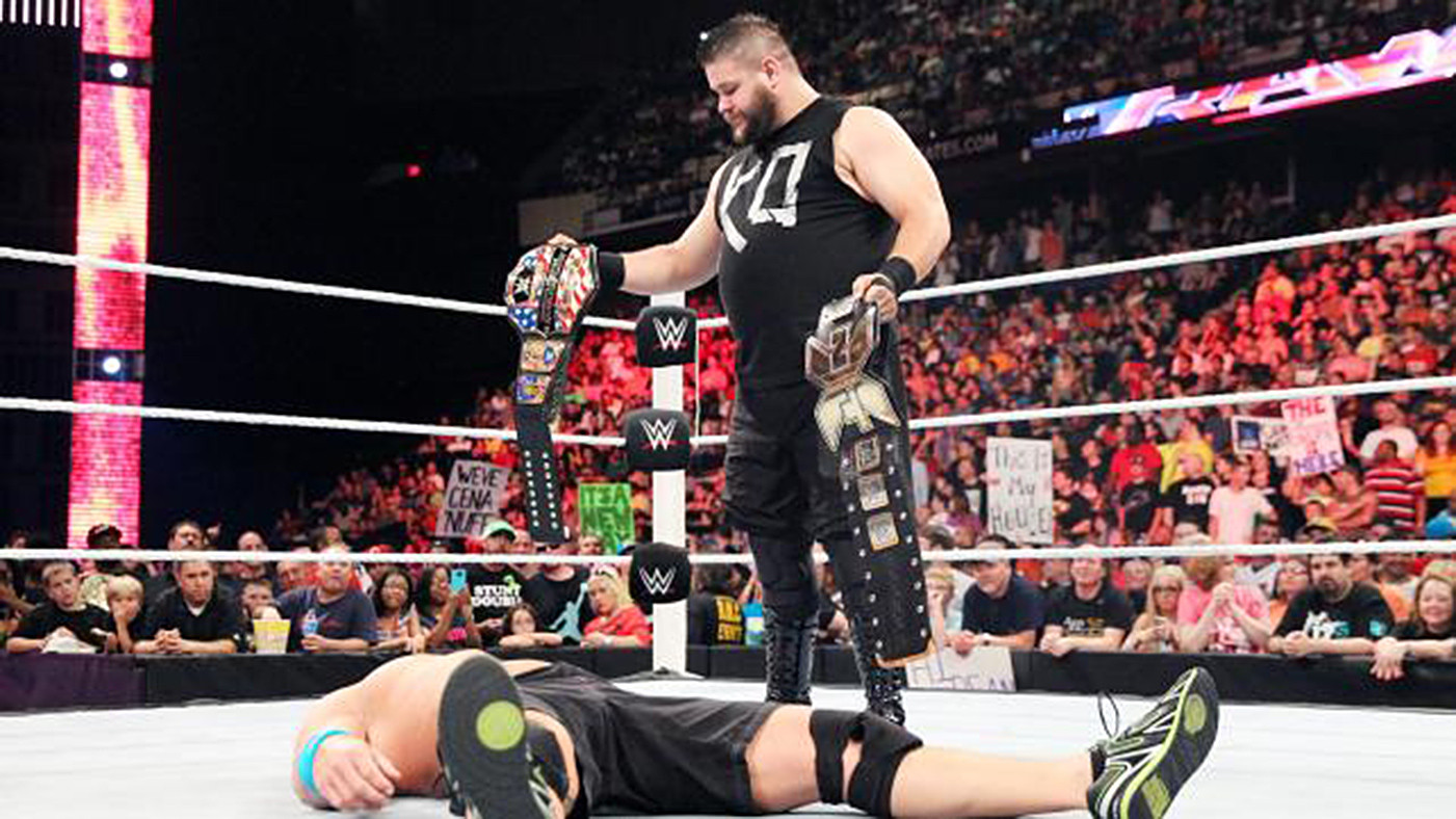 Owens dominating Cena