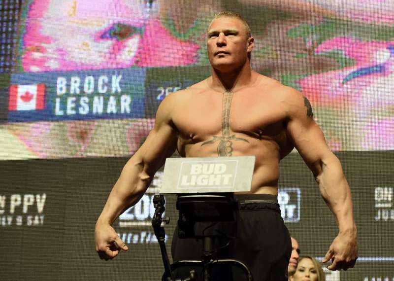Brock Lesnar weighin