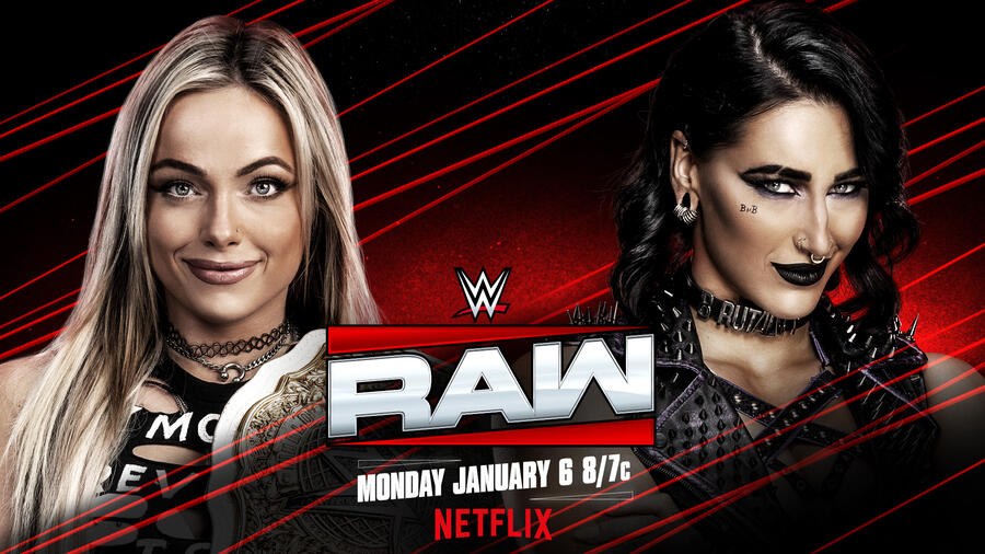 Liv Morgan vs Rhea Ripley - https://www.wwe.com/shows/raw/2025-01-06/article/liv-morgan-vs-rhea-ripley