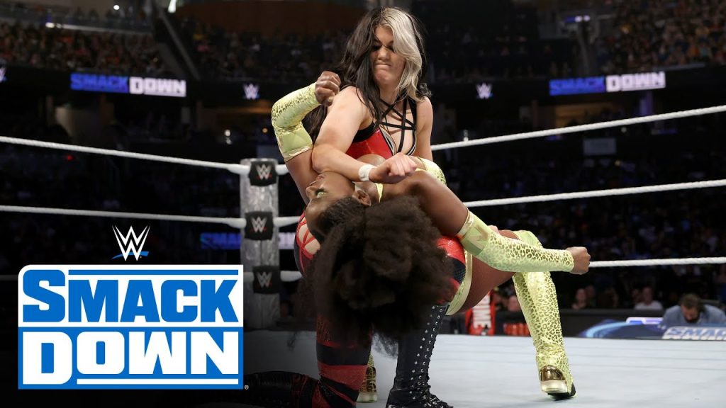 Blair Davenport vs Naomi SmackDown - https://www.youtube.com/watch?v=muydrE3fb8c