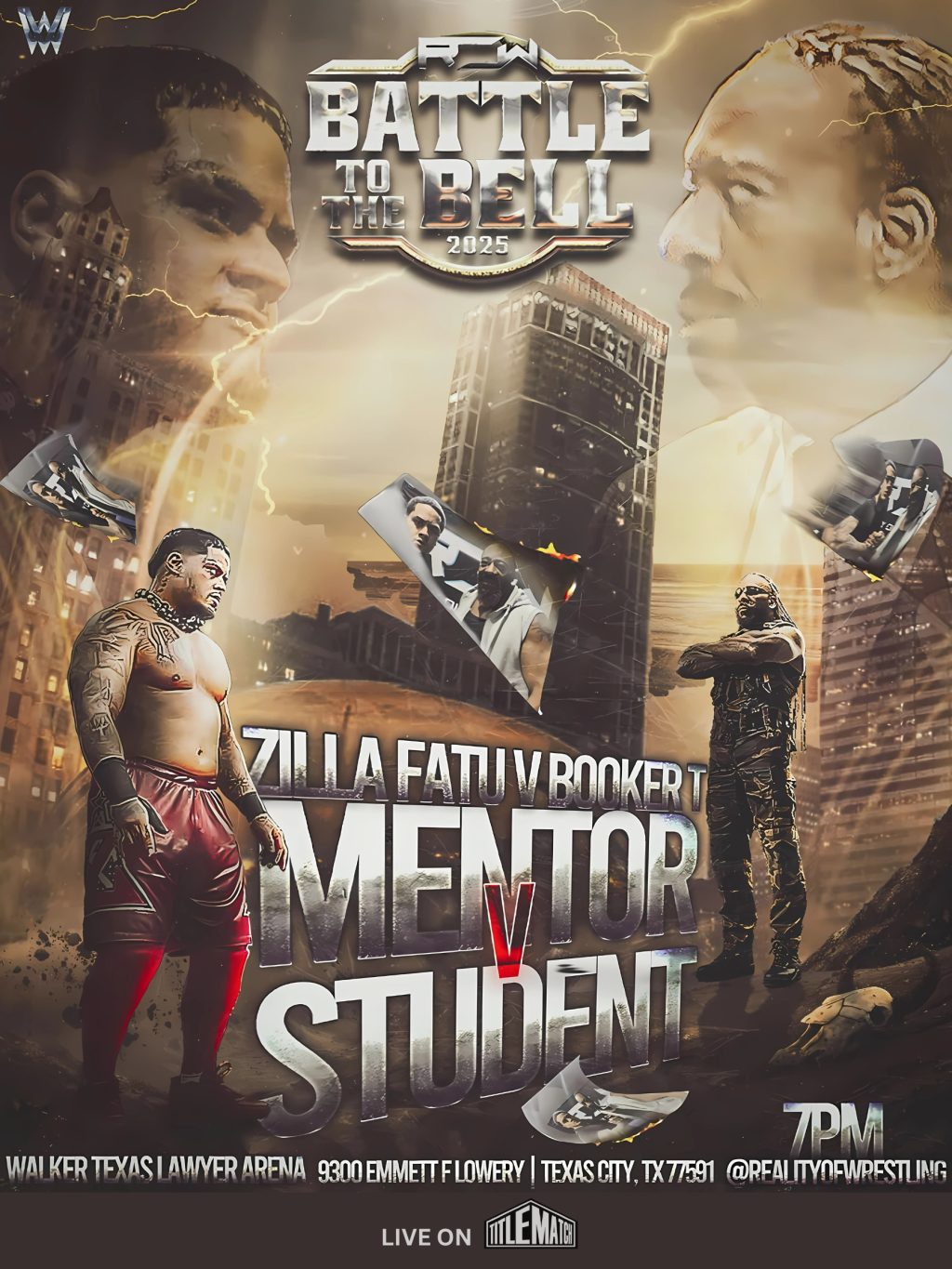 ROW Booker T Zilla Fatu