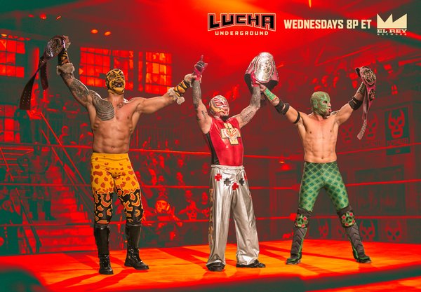 Lucha Underground Trios Champion (as Rey Mysterio Jr with Dragon Azteca Jr and Prince Puma)