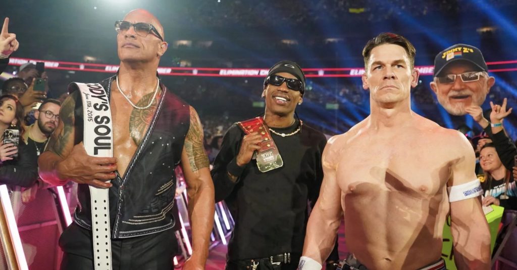 the rock travis scott john cena
