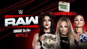 Stephanie Vaquer vs. Liv Morgan vs. Ivy Nile – Money in the Bank Triple Threat Qualifying Match https://www.wwe.com/shows/raw/2025-06-02/article/stephanie-vaquer-vs-liv-morgan-vs-ivy-nile