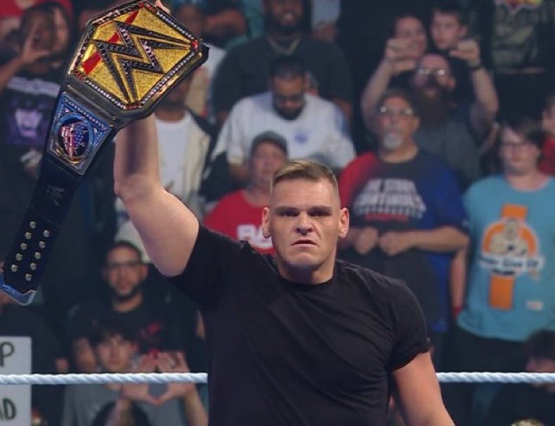 Gunther stands tall over Cody Rhodes (Image credit: WWE)