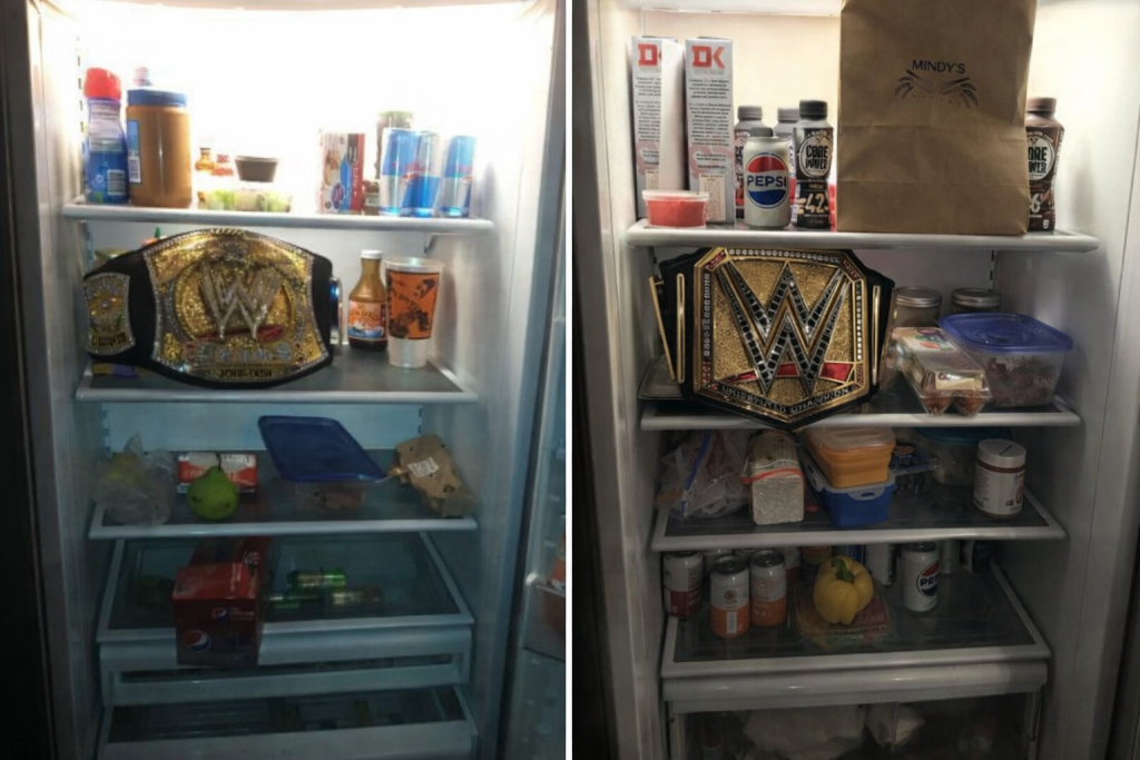 CM Punk title in the fridge